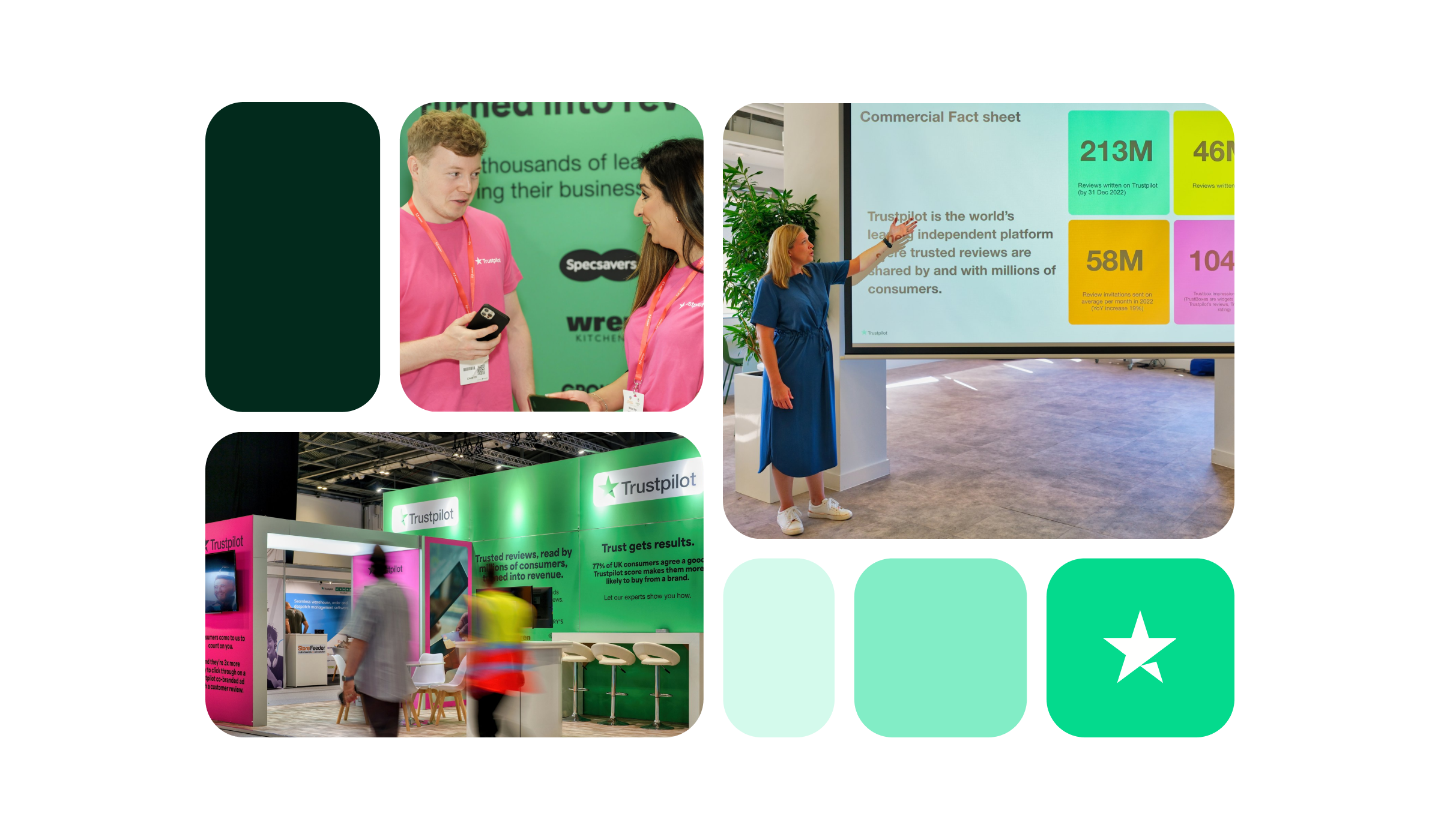 A graphic showcasing multiple photos of events taking place, to demonstrate different events throughout the year